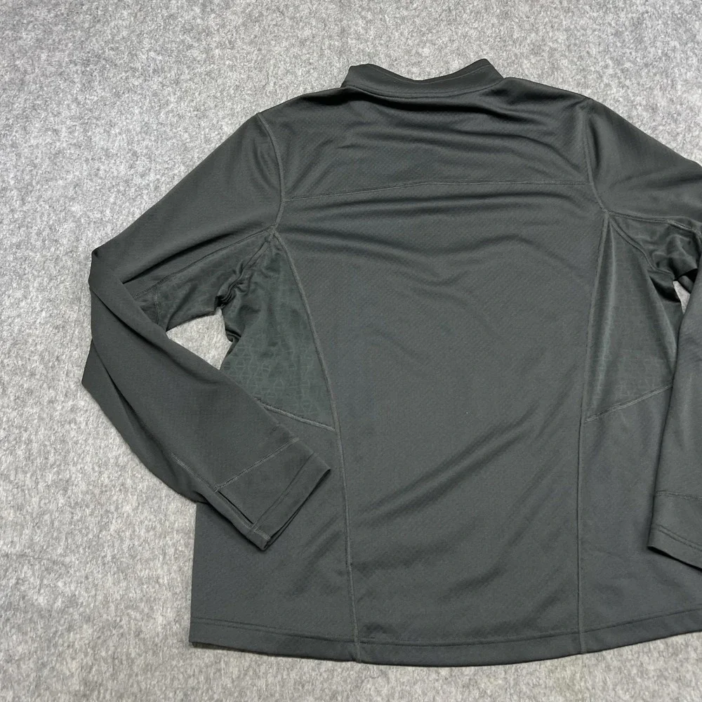 The North Face Pullover Mens XL Gray FlashDry 1/4 Zip Long Sleeve Running Hiking